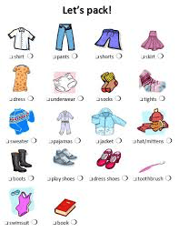 packing list